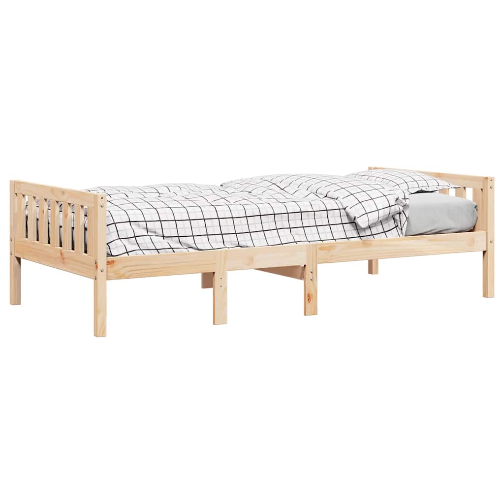 Tömör fenyőfa gyerekágy matrac nélkül 90 x 190 cm 4