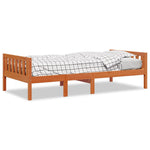 Viaszbarna tömör fenyőfa gyerekágy matrac nélkül 90 x 190 cm 2