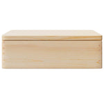 Fa doboz fedővel 40x30x13 cm tömör fa fenyő 4