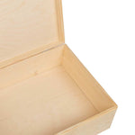 Fa doboz fedővel 40x30x13 cm tömör fa fenyő 8