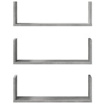 3 db betonszürke szerelt fa fali polc 58 x 18 x 18 cm 4