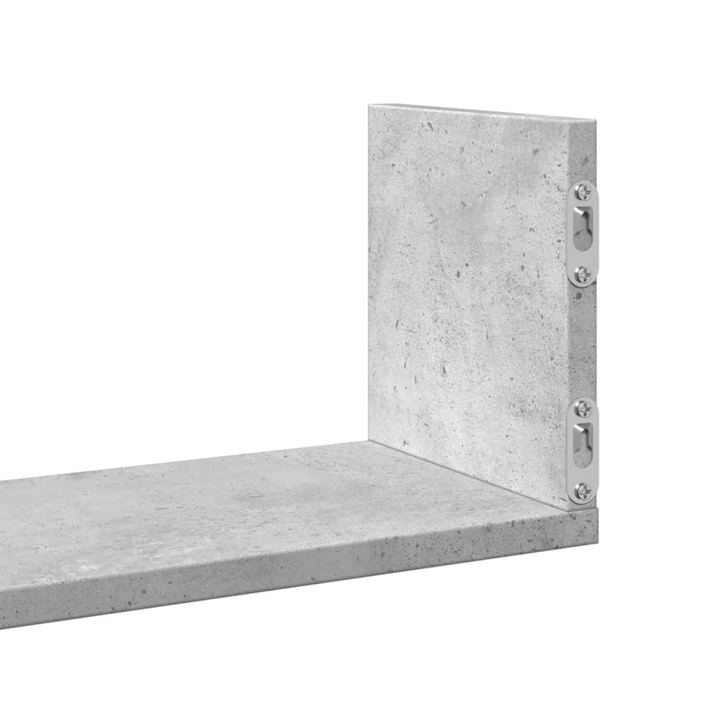 3 db betonszürke szerelt fa fali polc 58 x 18 x 18 cm 8