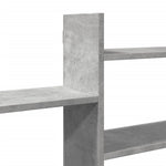 Betonszürke szerelt fa fali polc 167,5 x 18 x 68 cm 7