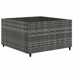 6 részes szürke polyrattan kerti ülőgarnitúra párnákkal 5