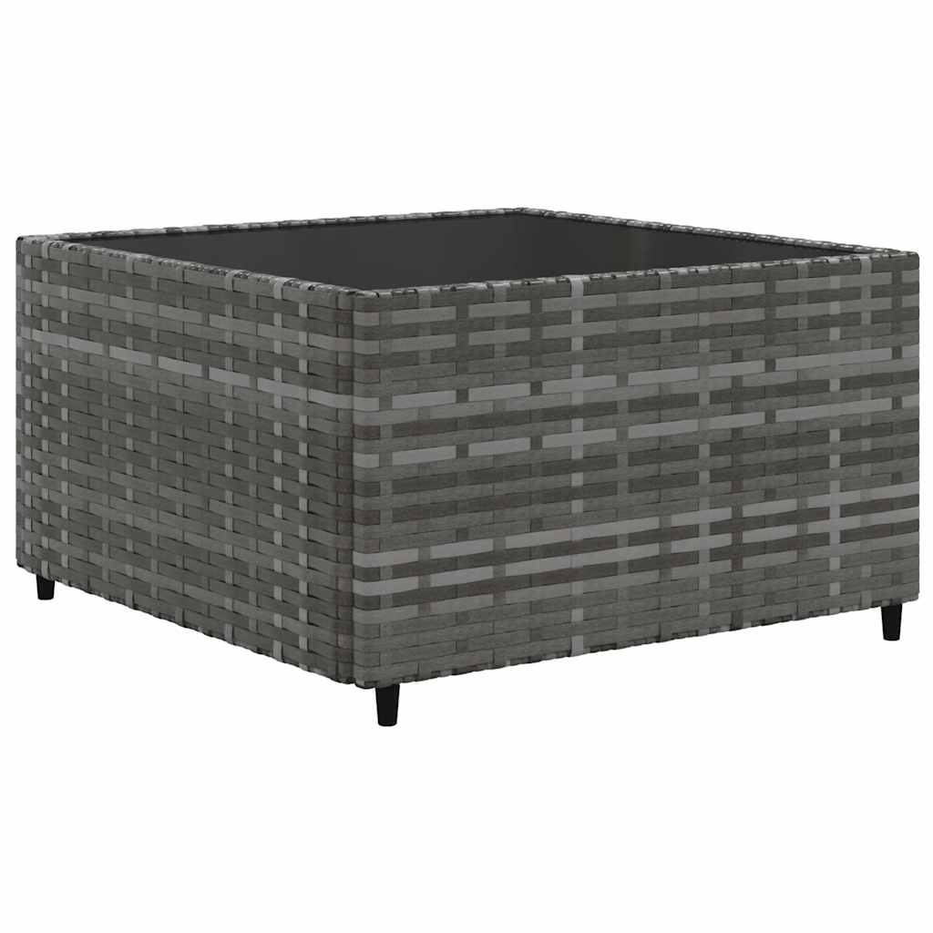 6 részes szürke polyrattan kerti ülőgarnitúra párnákkal 5