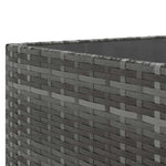 6 részes szürke polyrattan kerti ülőgarnitúra párnákkal 9