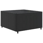 6 részes fekete polyrattan kerti ülőgarnitúra párnákkal 5
