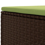 8 részes barna polyrattan kerti ülőgarnitúra párnákkal 11