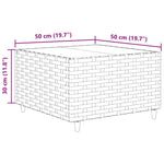 10 részes barna polyrattan kerti bútorszett párnákkal 13