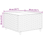 10 részes szürke polyrattan kerti ülőgarnitúra párnákkal 13