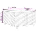 11 részes szürke polyrattan kerti ülőgarnitúra párnákkal 13