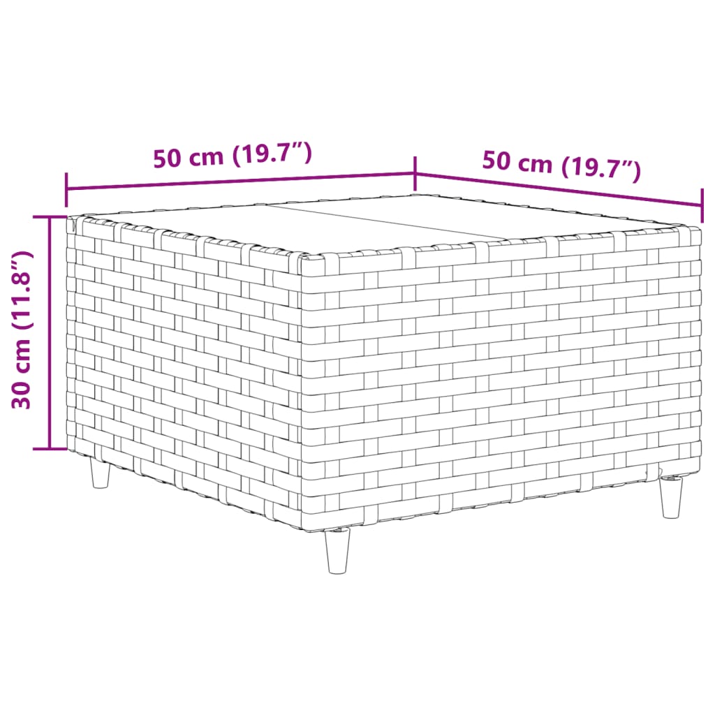 11 részes szürke polyrattan kerti ülőgarnitúra párnákkal 13