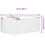 6 részes szürke polyrattan kerti ülőgarnitúra párnákkal 13