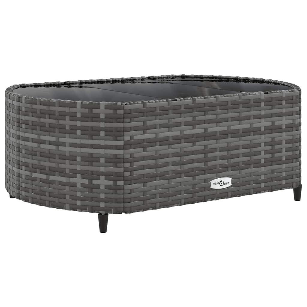6 részes szürke polyrattan kerti ülőgarnitúra párnákkal 5