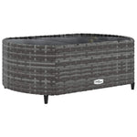 9 részes szürke polyrattan kerti ülőgarnitúra párnákkal 5