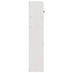 Fehér tömör fenyőfa fejtámla tárolóval 150 cm 5