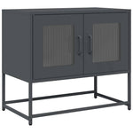 Antracitszürke hidegen hengerelt acél TV-szekrény 68x39x60,5 cm 2