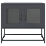 Antracitszürke hidegen hengerelt acél TV-szekrény 68x39x60,5 cm 6