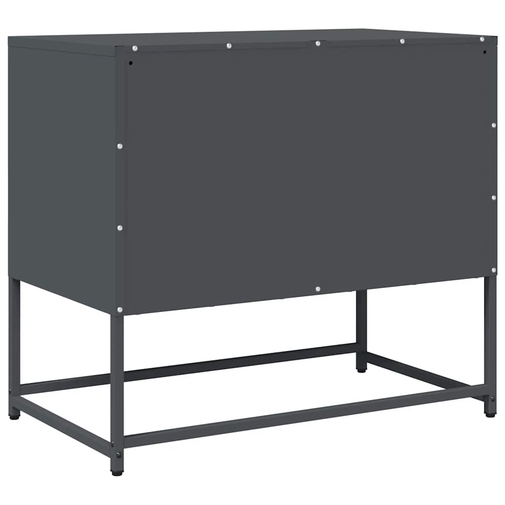 Antracitszürke hidegen hengerelt acél TV-szekrény 68x39x60,5 cm 8