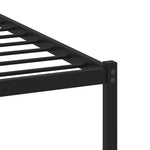 Füstös tölgy színű fém ágykeret matrac nélkül 80 x 200 cm 8