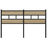 Sonoma tölgy színű szerelt fa és vas csere fejtámla 150 cm 3