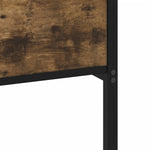 Füstös tölgy színű szerelt fa ágykeret matrac nélkül 107x200 cm 7