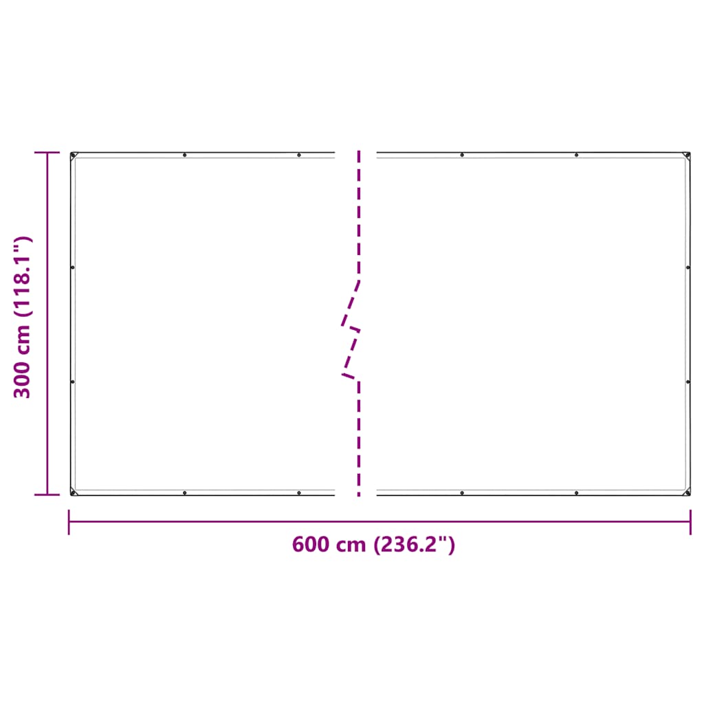 Átlátszó ponyva lyukasztóval 3x6 m polietilén 10