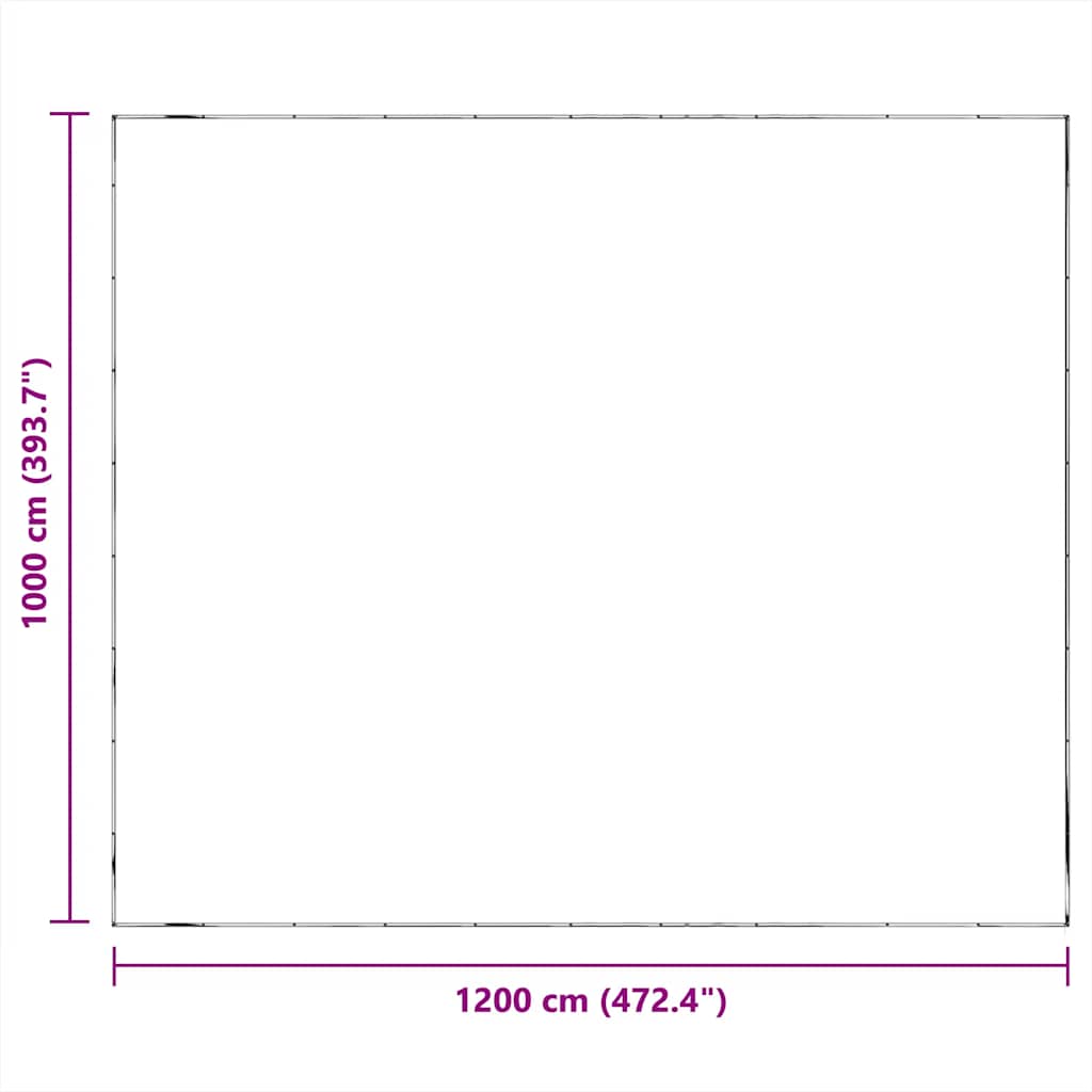 Átlátszó ponyva lyukasztóval 10x12 m polietilén 10