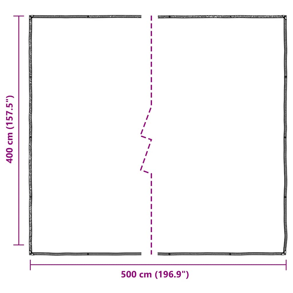 Átlátszó ponyva lyukasztóval 4x5 m polietilén 10