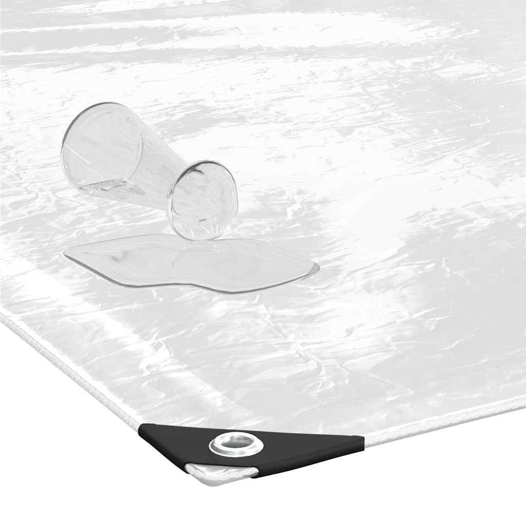 Átlátszó ponyva lyukasztóval 2x5 m PVC 4