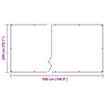 Átlátszó ponyva lyukasztóval 2x5 m PVC 10