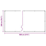 Átlátszó ponyva lyukasztóval 2x8 m PVC 10