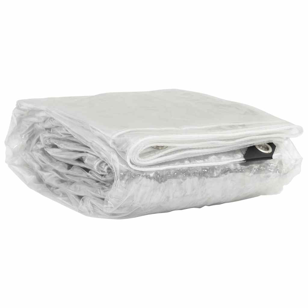 Átlátszó ponyva lyukasztóval 4x4 m PVC 3