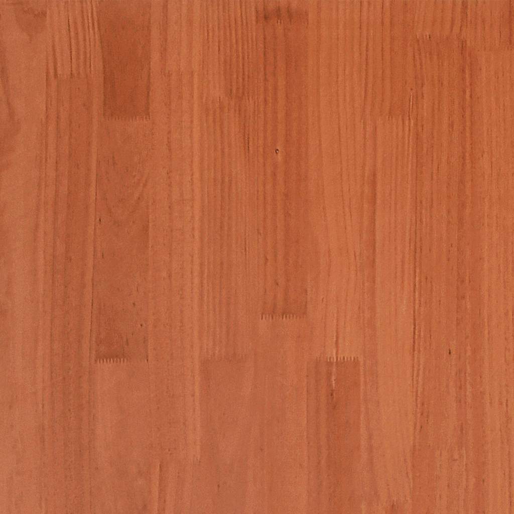 Viaszbarna tömör fenyőfa ágy matrac nélkül 200 x 200 cm 11