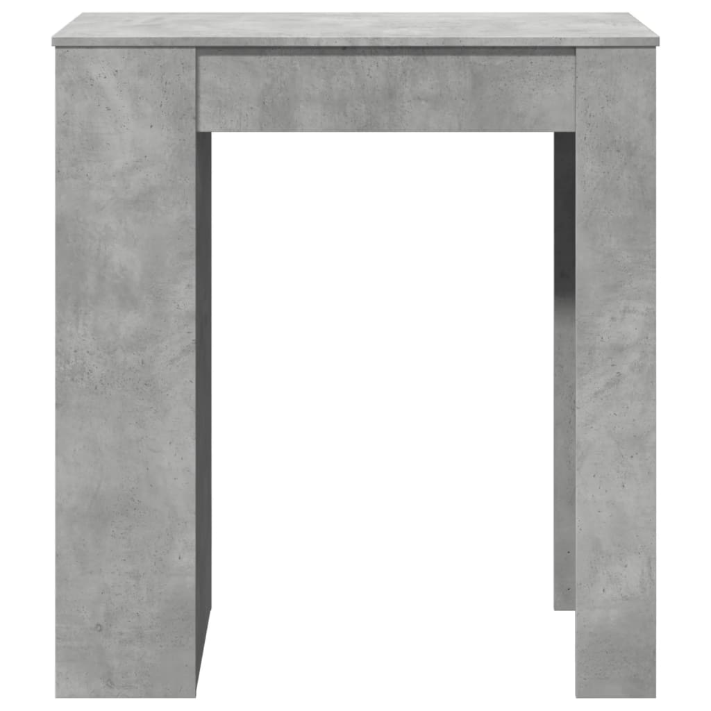 Betonszürke szerelt fa tárolórekeszes bárasztal 95x47x103,5 cm 4