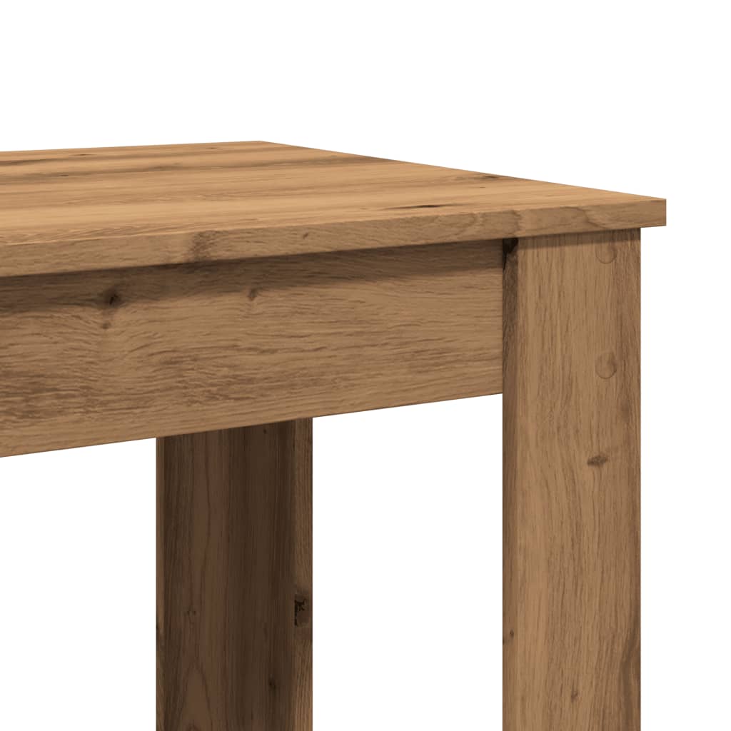 Kézműves tölgy színű szerelt fa bárasztal 102 x 50 x 103,5 cm 7