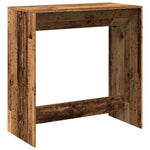 Antik fa színű szerelt fa bárasztal 102 x 50 x 103,5 cm 5
