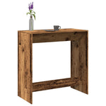 Antik fa színű szerelt fa bárasztal 102 x 50 x 103,5 cm
