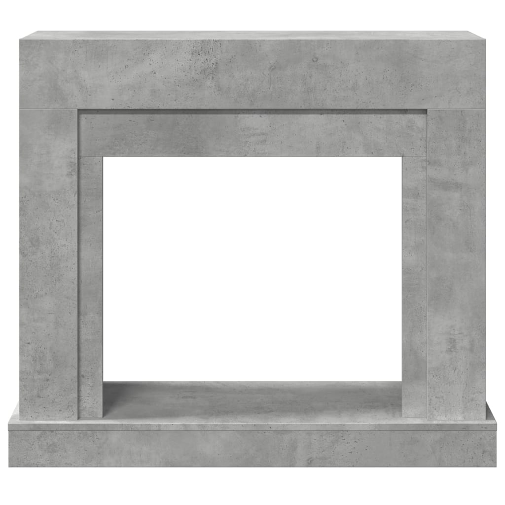 Betonszürke szerelt fa kandallóburkolat 100 x 30 x 87,5 cm 4