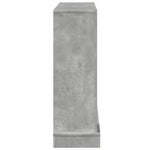Betonszürke szerelt fa kandallóburkolat 100 x 30 x 87,5 cm 5
