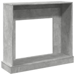 Betonszürke szerelt fa kandallóburkolat 100 x 30 x 87,5 cm 6