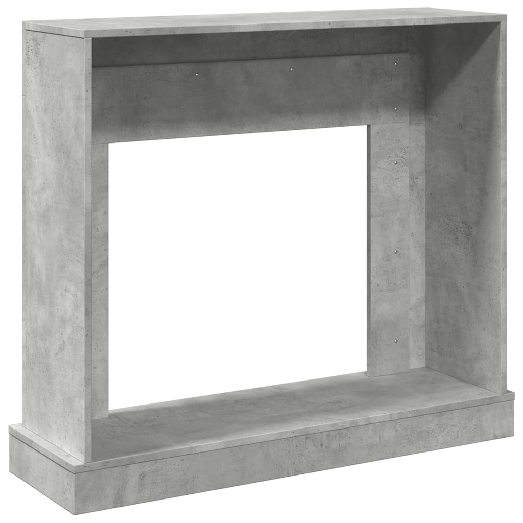 Betonszürke szerelt fa kandallóburkolat 100 x 30 x 87,5 cm 6