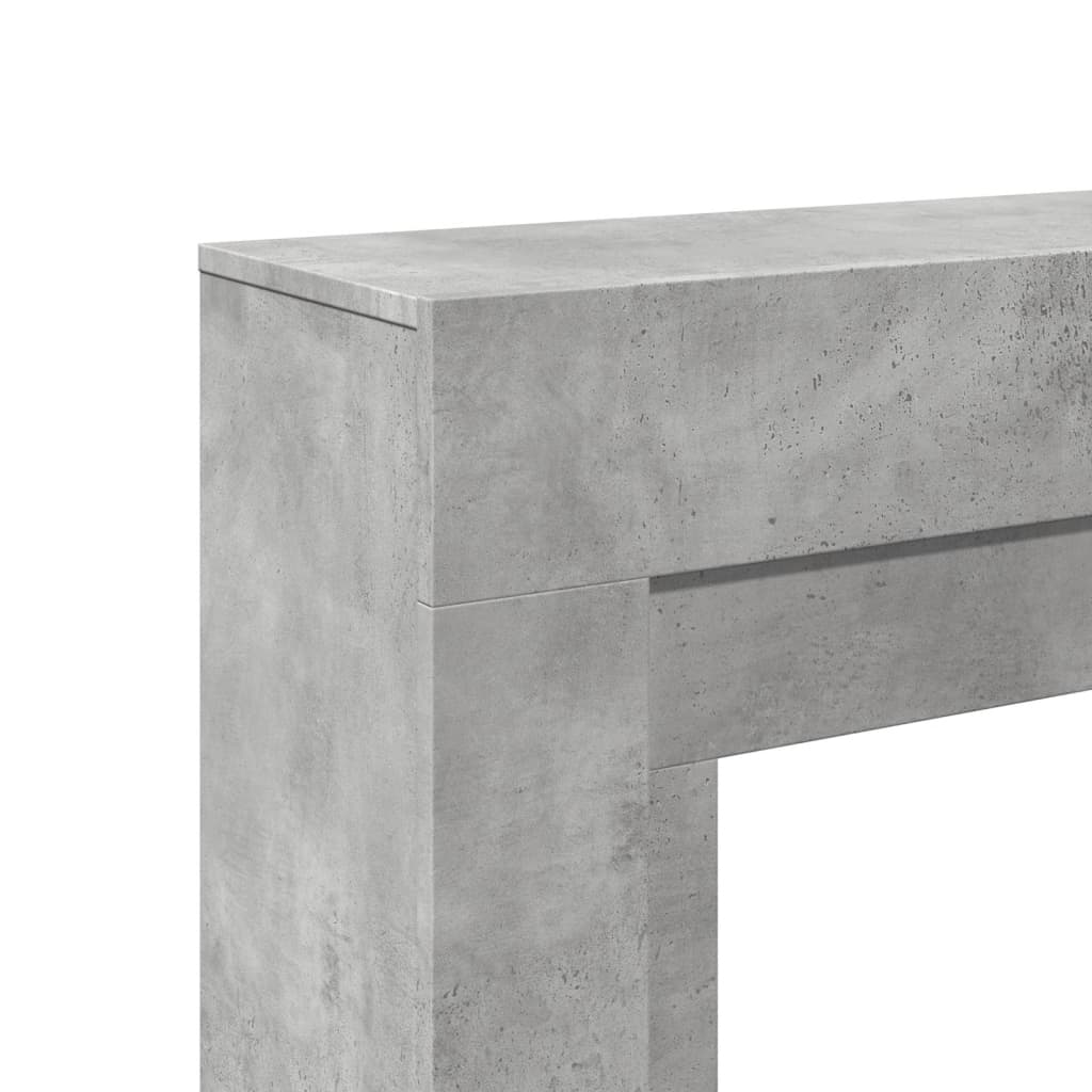 Betonszürke szerelt fa kandallóburkolat 100 x 30 x 87,5 cm 7