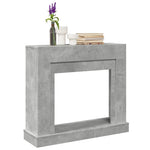 Betonszürke szerelt fa kandallóburkolat 100 x 30 x 87,5 cm