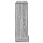 Szürke sonoma színű szerelt fa kandallóburkolat 100x30x87,5 cm 5