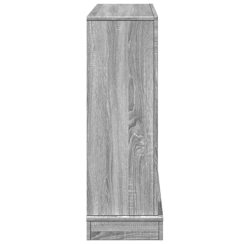 Szürke sonoma színű szerelt fa kandallóburkolat 100x30x87,5 cm 5