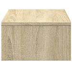 Sonoma tölgy szerelt fa monitorállvány fiókokkal 50x27x15 cm 6