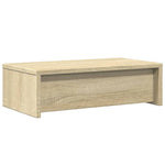 Sonoma tölgy szerelt fa monitorállvány fiókokkal 50x27x15 cm 7