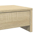 Sonoma tölgy szerelt fa monitorállvány fiókokkal 50x27x15 cm 8