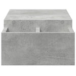 Betonszürke szerelt fa monitorállvány tárolóval 70 x 27 x 15 cm 5
